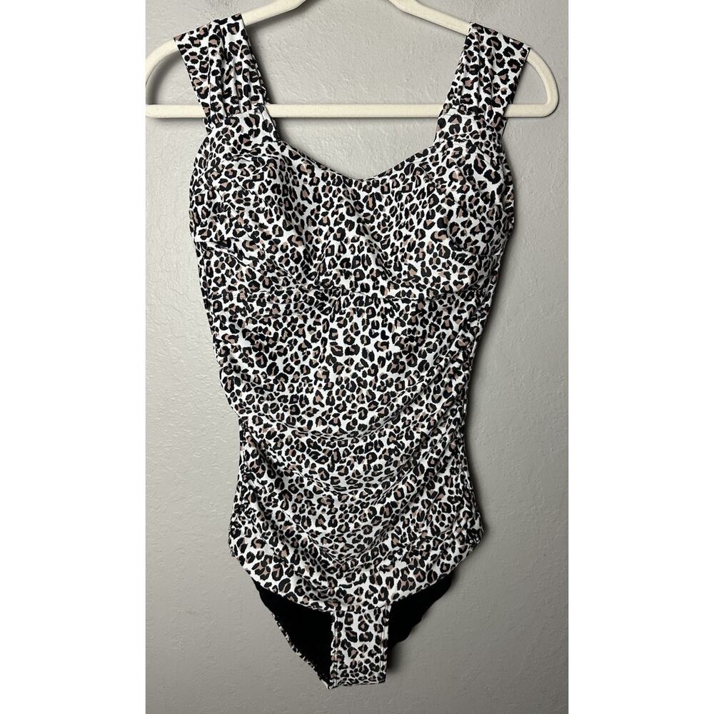 New Albion The Savannah One Piece Swimsuit Animal Print Size XL